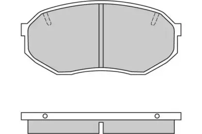 Комплект тормозных колодок, дисковый тормоз E.T.F. купить