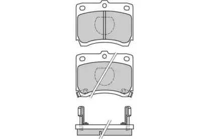 Комплект тормозных колодок, дисковый тормоз E.T.F. купить