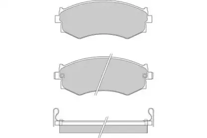 Комплект тормозных колодок, дисковый тормоз E.T.F. купить