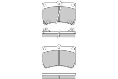 Комплект тормозных колодок, дисковый тормоз E.T.F. купить