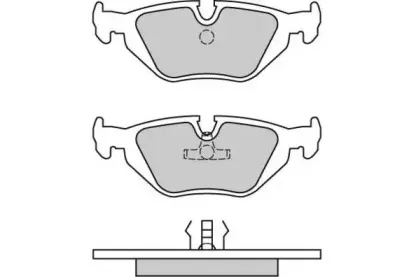Комплект тормозных колодок, дисковый тормоз E.T.F. купить