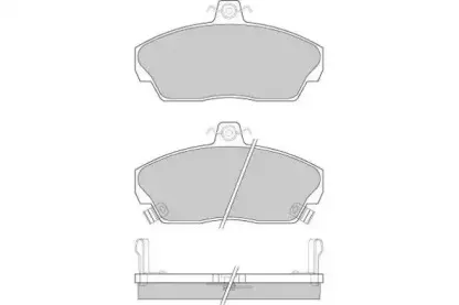 Комплект тормозных колодок, дисковый тормоз E.T.F. купить