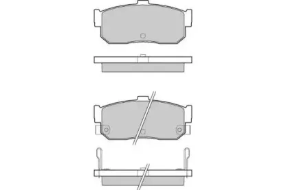 Комплект тормозных колодок, дисковый тормоз E.T.F. купить