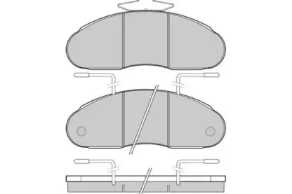 Комплект тормозных колодок, дисковый тормоз E.T.F. купить