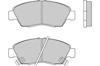 Комплект тормозных колодок, дисковый тормоз E.T.F. купить