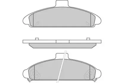 Комплект тормозных колодок, дисковый тормоз E.T.F. купить