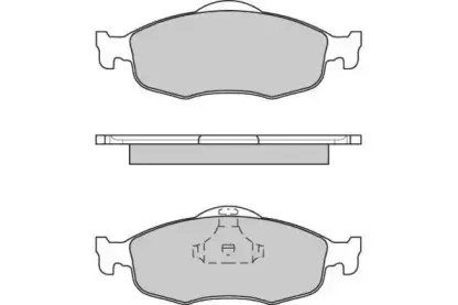 Комплект тормозных колодок, дисковый тормоз E.T.F. купить