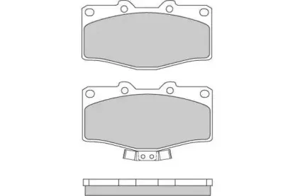 Комплект тормозных колодок, дисковый тормоз E.T.F. купить