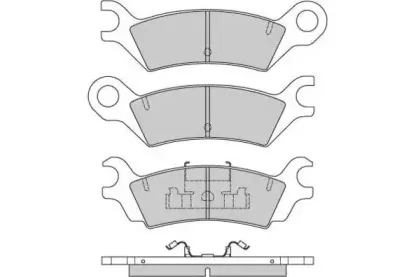 Комплект тормозных колодок, дисковый тормоз E.T.F. купить