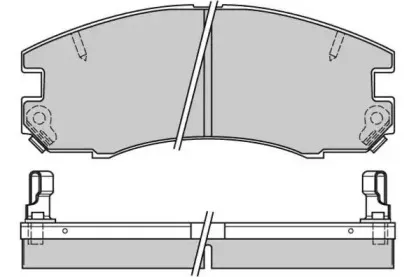 Комплект тормозных колодок, дисковый тормоз E.T.F. купить