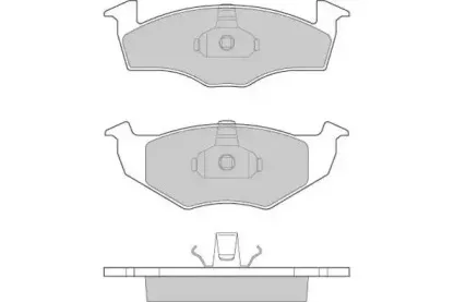 Комплект тормозных колодок, дисковый тормоз E.T.F. купить