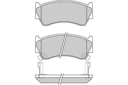 Комплект тормозных колодок, дисковый тормоз E.T.F. купить