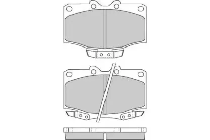 Комплект тормозных колодок, дисковый тормоз E.T.F. купить