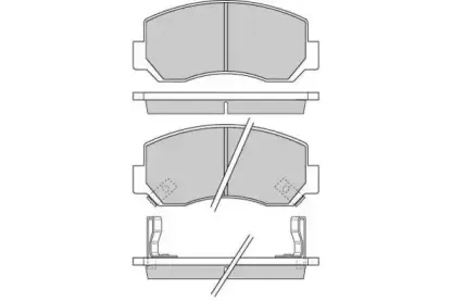 Комплект тормозных колодок, дисковый тормоз E.T.F. купить