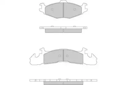 Комплект тормозных колодок, дисковый тормоз E.T.F. купить
