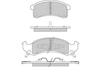 Комплект тормозных колодок, дисковый тормоз E.T.F. купить