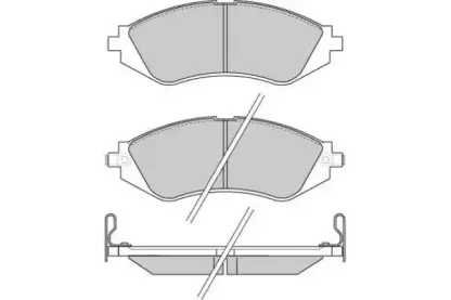 Комплект тормозных колодок, дисковый тормоз E.T.F. купить
