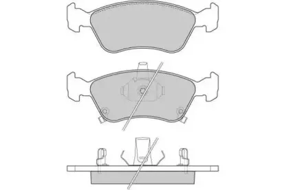 Комплект тормозных колодок, дисковый тормоз E.T.F. купить