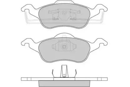 Комплект тормозных колодок, дисковый тормоз E.T.F. купить