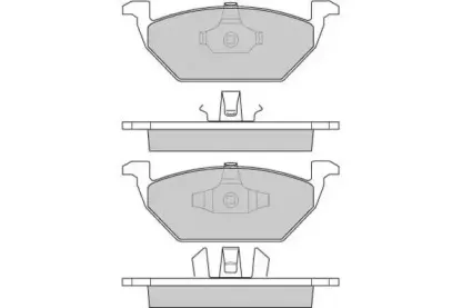 Комплект тормозных колодок, дисковый тормоз E.T.F. купить