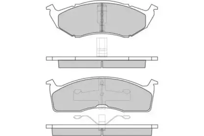 Комплект тормозных колодок, дисковый тормоз E.T.F. купить