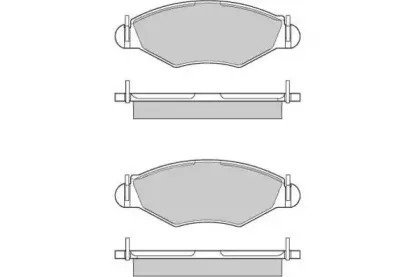 Комплект тормозных колодок, дисковый тормоз E.T.F. купить