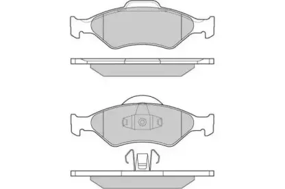 Комплект тормозных колодок, дисковый тормоз E.T.F. купить