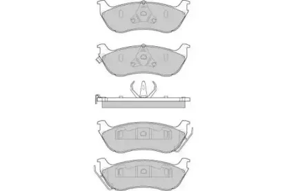 Комплект тормозных колодок, дисковый тормоз E.T.F. купить