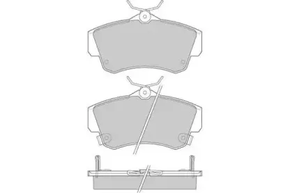Комплект тормозных колодок, дисковый тормоз E.T.F. купить