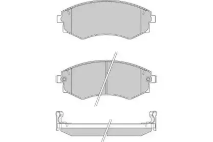 Комплект тормозных колодок, дисковый тормоз E.T.F. купить