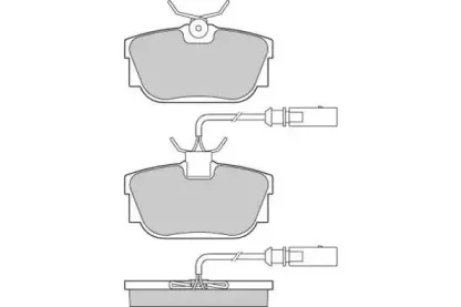 Комплект тормозных колодок, дисковый тормоз E.T.F. купить
