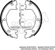 Комплект тормозных колодок, стояночная тормозная система CIFAM купить