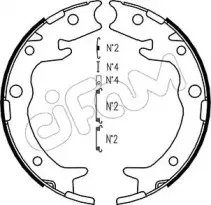 Комплект тормозных колодок, стояночная тормозная система CIFAM купить