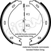 Комплект тормозных колодок, стояночная тормозная система CIFAM купить