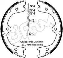 Комплект тормозных колодок, стояночная тормозная система CIFAM купить