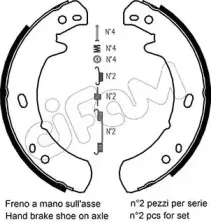 Комплект тормозных колодок, стояночная тормозная система CIFAM купить