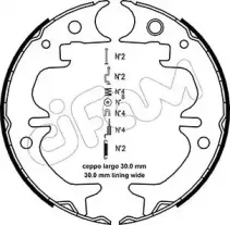 Комплект тормозных колодок, стояночная тормозная система CIFAM купить