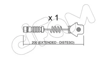Сигнализатор, износ тормозных колодок CIFAM купить