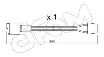 Сигнализатор, износ тормозных колодок CIFAM купить