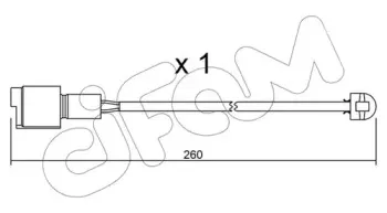 Сигнализатор, износ тормозных колодок CIFAM купить