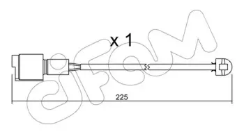 Сигнализатор, износ тормозных колодок CIFAM купить