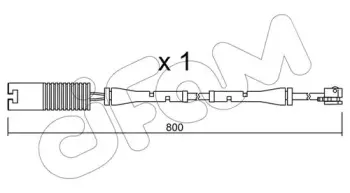 Сигнализатор, износ тормозных колодок CIFAM купить