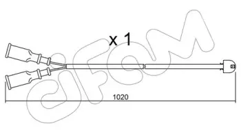 Сигнализатор, износ тормозных колодок CIFAM купить
