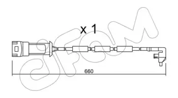 Сигнализатор, износ тормозных колодок CIFAM купить