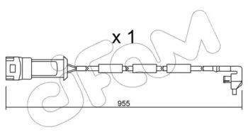 Сигнализатор, износ тормозных колодок CIFAM купить