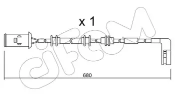 Сигнализатор, износ тормозных колодок CIFAM купить