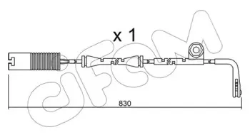Сигнализатор, износ тормозных колодок CIFAM купить