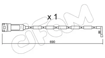 Сигнализатор, износ тормозных колодок CIFAM купить