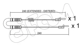 Сигнализатор, износ тормозных колодок CIFAM купить
