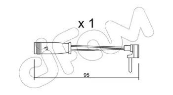 Сигнализатор, износ тормозных колодок CIFAM купить